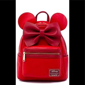 Disney Minnie Mouse Faux Leather Backpack